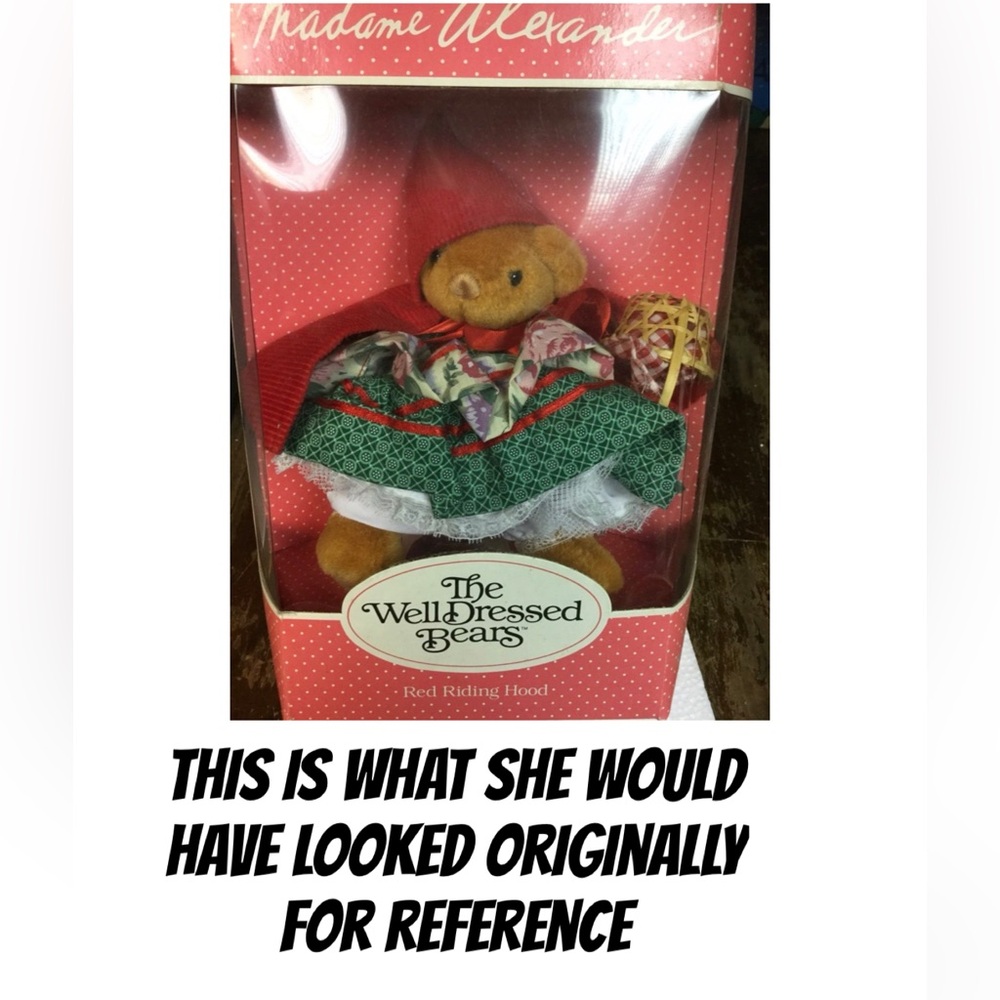 Madame Alexander well dressed bears little red riding hood collectible bear - Picture 8 of 9